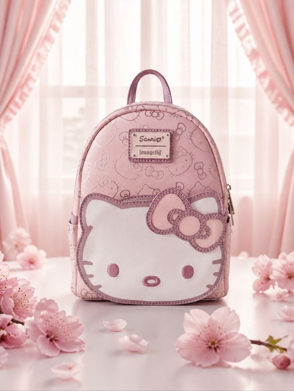 Sanrio Exclusive LACC Loungefly Pink Hello Kitty Iridescent Backpack